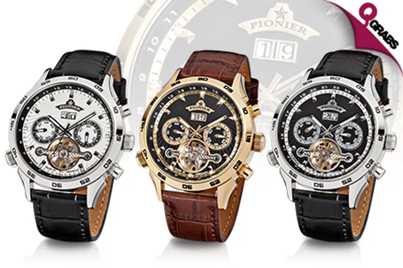 For QR990 Get a Men’s Pionier Florida Diamonds Watch - 6 Styles to choose from! (Up to QR4820 Value)